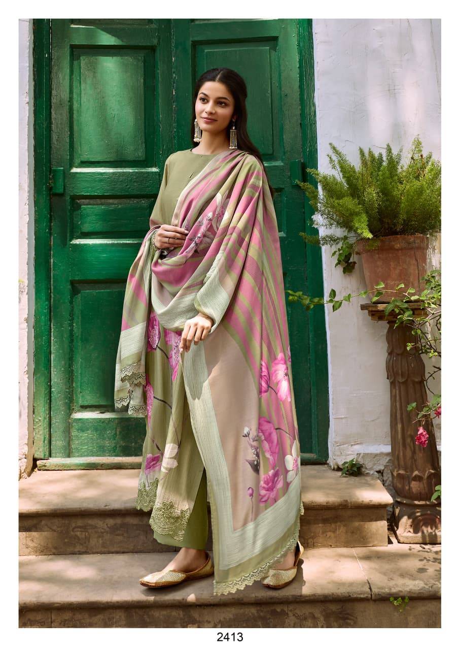 Dehri By Kimora suit 2411 to 2414 Series Stylish Beautiful Colourful Pure Muslin Dresses At Wholesale Price